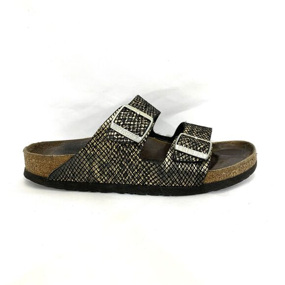BIRKENSTOCK Arizona Birko-Flor Shiny Python Sandals Women’s Size 40 (US 9-9.5) - Picture 5 of 16